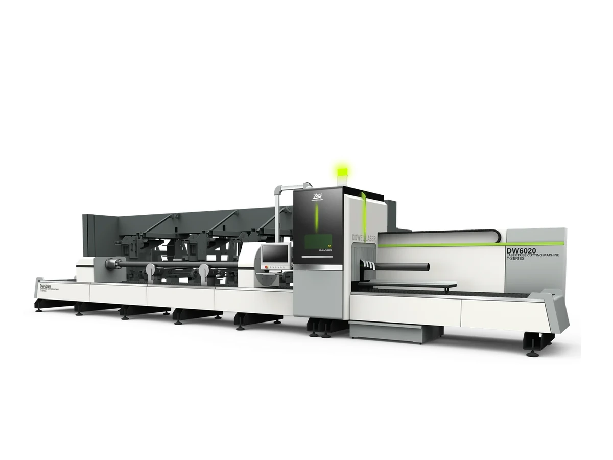 DW-T Series Automatic Loading Three-Chuck Fiber Laser Tube Cutting Machine